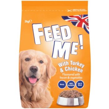 HiLife FEED ME! Complete Nutrition with Turkey & Chicken Flavoured with Bacon & Vegetables Dry Adult Dog Food (2kg)
