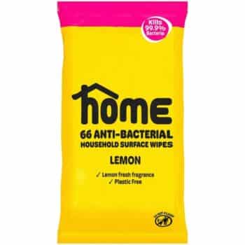 Home 66 Anti-bacterial Household Surface Wipes Lemon