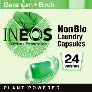 INEOS Non Bio Laundry Capsules Geranium Birch 24 Washes