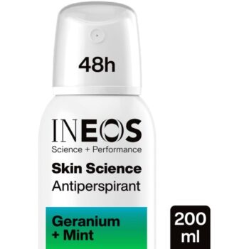 Ineos Skin Science Geranium + Mint Antiperspirant Deo Spray (200ml)