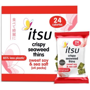 Itsu Sweet Soy & Sea Salt Crispy Seaweed Thins Multipack (4 x 5g)