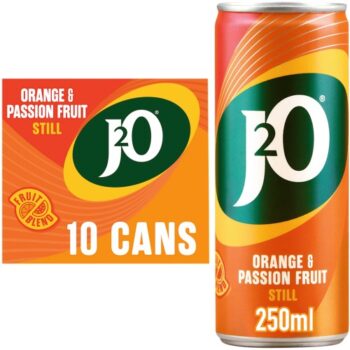 J2O Orange & Passionfruit Cans (10 x 250ml)