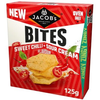 Jacob's Bites Sweet Chilli & Sour Cream Crackers (125g)