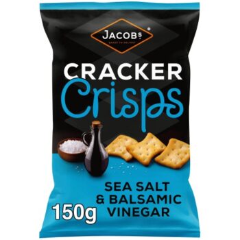 Jacob's Cracker Crisps Sea Salt & Balsamic Vinegar (150g)