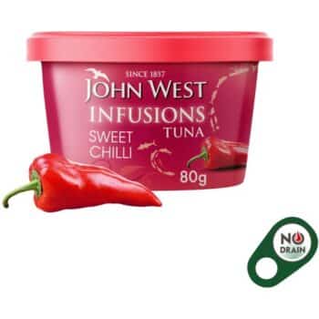 John West Sweet Chilli No Drain Tuna Infusions (80g)