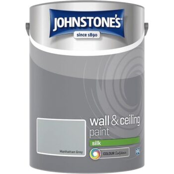 Johnstone's Manhattan Grey Vinyl Silk Emulsion Paint (5 Litre)