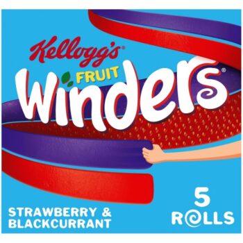 Kellogg's Fruit Winders Doubles Strawberry & Blackcurrant Rolls (5 x 17g)