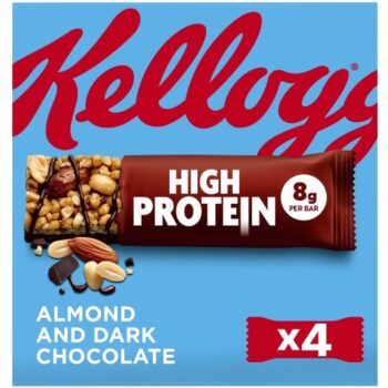 Kellogg's High Protein Almond and Dark Chocolate snack bars (4 x 35g)