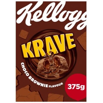 Kellogg's Krave Choco Brownie Breakfast Cereal (375g)