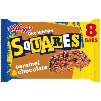 Kellogg's Rice Krispies Curious Squares Caramel & Chocolate Snack Bars (8 x 36g)