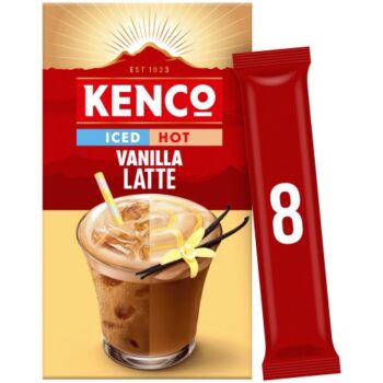 Kenco Vanilla Iced Hot Latte Instant Coffee Sachets (8 x 20.3g)