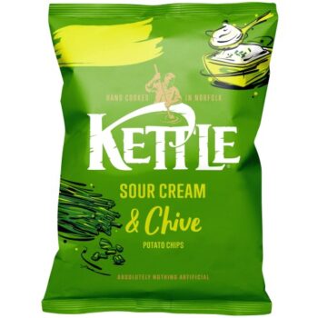 Kettle Sour Cream & Chive Potato Chips (130g)