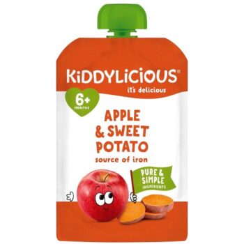 Kiddylicious Pouches Apple & Sweet Potato 6m+ (100g)