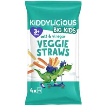 Kiddylicious Veggie Straws Salt & Vinegar Kids 3y (4 x 12g)