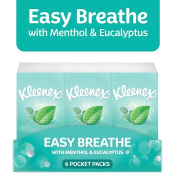 Kleenex Easy Breathe Tissues Pocket Pack 6x9 Sheets (6)