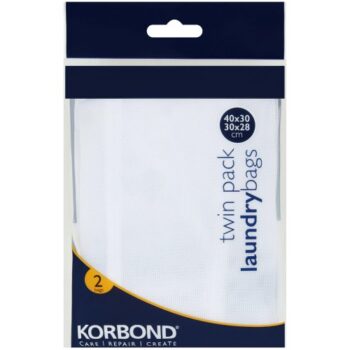 Korbond Laundry Bags Twin Pack 2 Sizes (48g)
