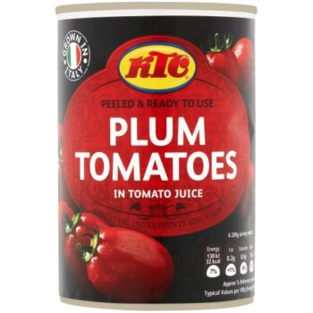 KTC Plum Peeled Tomatoes in Tomato Juice (400g)