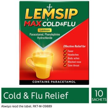 Lemsip Max Cold & Flu Lemon Sachets (10)