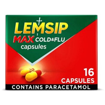 Lemsip Max Strength Cold & Flu Capsules (16)