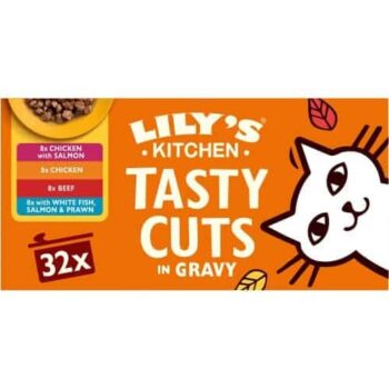 Lily's Kitchen Tasty Cuts Adult Wet Cat Food In Gravy (32 x 85g)
