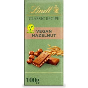 Lindt Classic Recipe Vegan Hazelnut Chocolate Bar