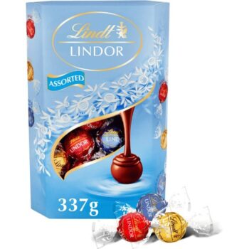 Lindt LINDOR Milk & White Assorted Chocolate Truffles Box