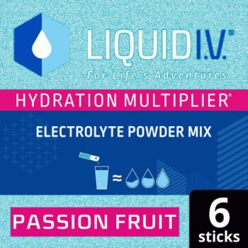 Liquid I.V. Hydration Multiplier Electrolyte Powder Mix Passion Fruit 6 Sachets (6 x 16g)