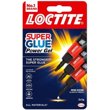Loctite Power Flex Mini-Trio Gel Super Glue (3 x 1g)