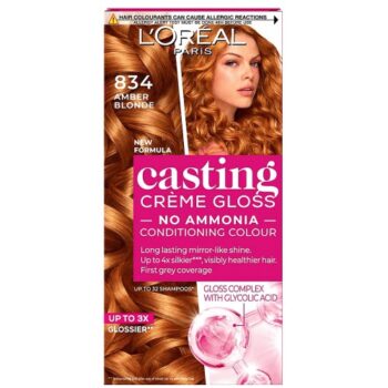 L'Oreal Paris Casting Creme Gloss 834 Amber Blonde (3, 4)