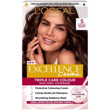L'Oreal Paris Excellence Creme Permanent Hair Dye 5 Natural Brown