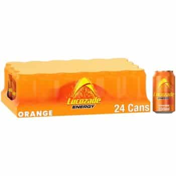 Lucozade Energy Sparkling Orange Cans (24 x 330ml)