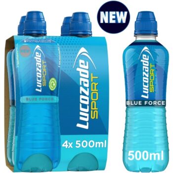 Lucozade Sport Drink Blue Force (4 x 500ml)