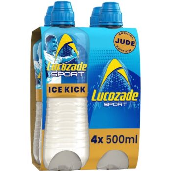 Lucozade Sport Drink Ice Kick Jude Bellingham Edition (4 x 500ml)