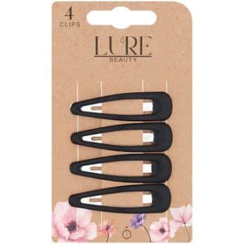 Lure Beauty 4 Snap Clips Black
