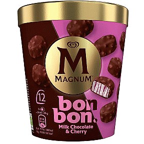 Magnum Bonbon Cherry & Milk Chocolate Ice Cream Frozen Snack 12MP (204ml)