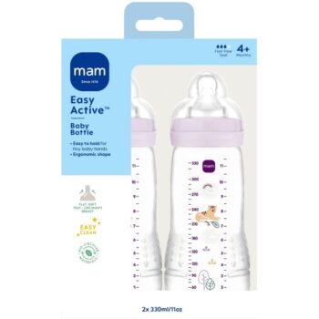 MAM Easy Active Baby Bottle 4+ Months (2 x 330ml)