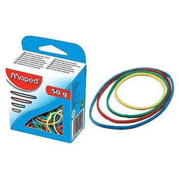 Maped Assorted Rubber Bands each (50g)