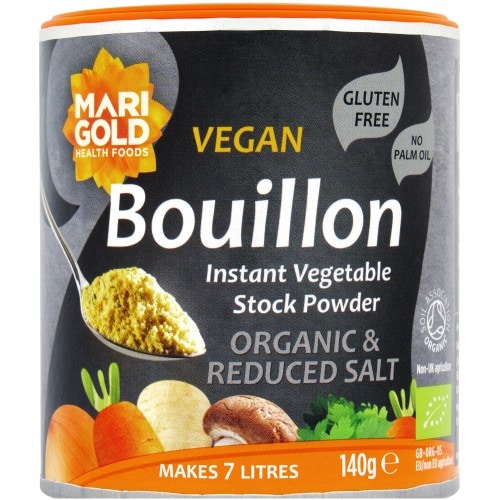 Marigold Organic Reduced Salt Swiss Vegetable Bouillon Powder (140g)