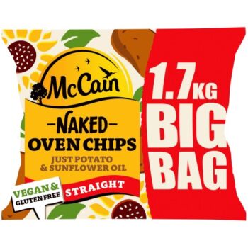 McCain Naked Oven Chips Straight Cut Frozen (1.7kg)