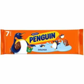 McVitie's Penguin Orange Chocolate Biscuit Bars (7 x 24.6g)