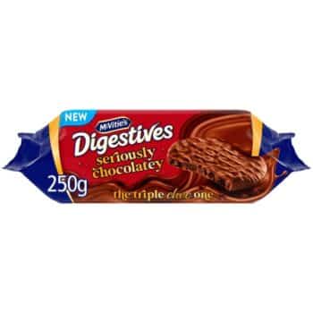 McVitie's Seriously Chocolatey Digestive Biscuits (250g)