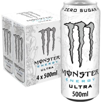 Monster Energy Ultra White Multipack 4x500 Cans (4 x 500ml)