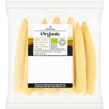 Morrisons Organic Baby Corn (125g)