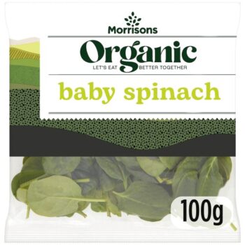 Morrisons Organic Baby Spinach (100g)