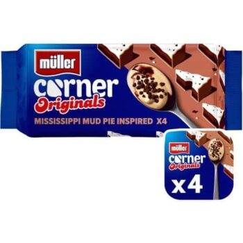 Muller Corner Originals Mississippi Mud Pie Yogurt (4 x 124g)