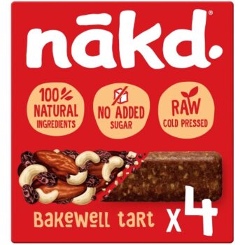 Nakd Bakewell Tart Fruit & Nut Bars (4 x 35g)