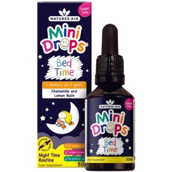 Natures Aid Mini Drops Bed Time (Chamomile & Lemon Balm) (50ml)