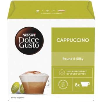 Nescafe Dolce Gusto Cappuccino Coffee Pods 8+8 Pack 16 Cap (16 x 186.4g)