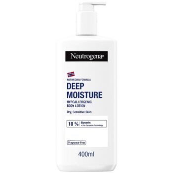 Neutrogena Norwegian Formula Deep Moisture Hypoallergenic Body Lotion Dry Sensitive Skin (400ml)