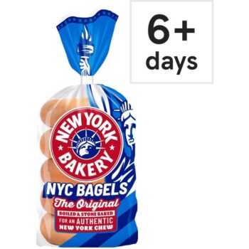 New York Bakery Co The Original Plain Bagels (5)